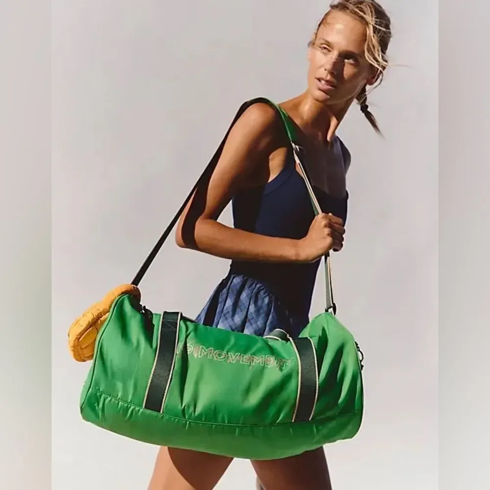 New Free People Good Sport Duffle Bag - Heritage Green